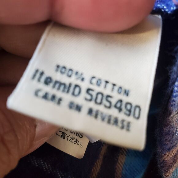 L.L.Bean Women's M Scotch Plaid Flannel Shirt Full Zip Hoodie Warm Relaxed Fit - Picture 9 of 15